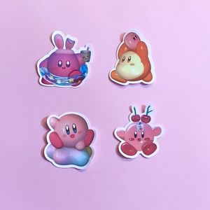 Nintendo Kirby 3D stickers 4 set